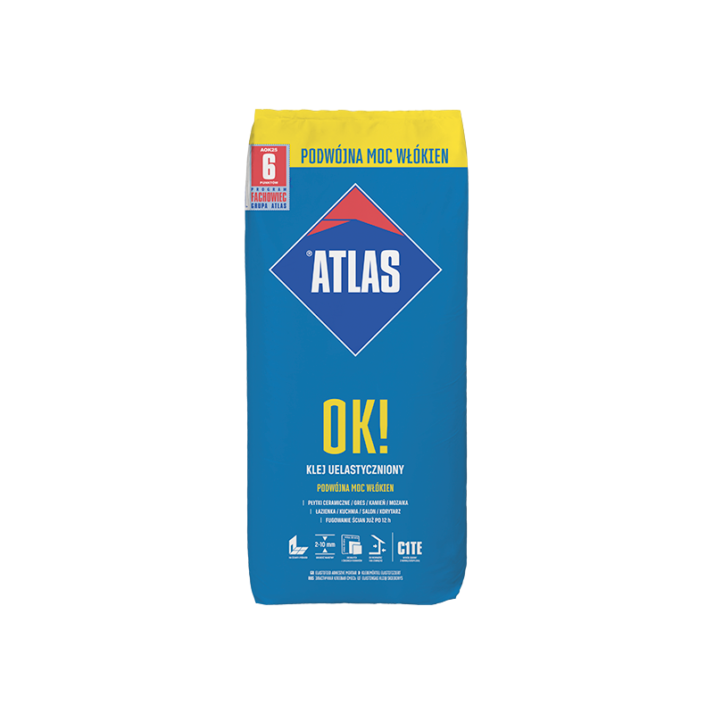 Atlas OK Klej do płytek mrozo uelastyczniony 5kg