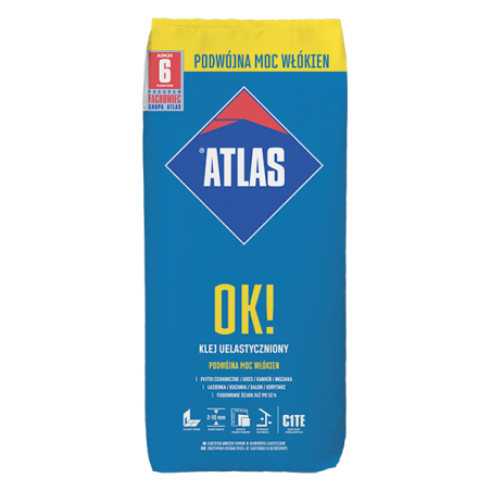 Atlas OK Klej do płytek mrozo uelastyczniony 5kg